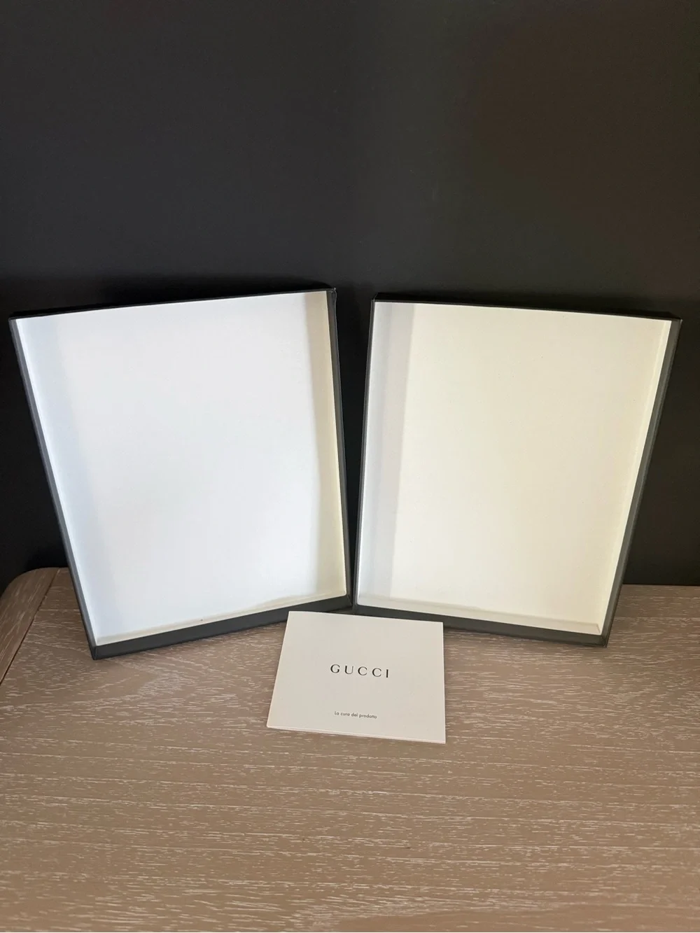 Gucci Gift Box and Gucci Card